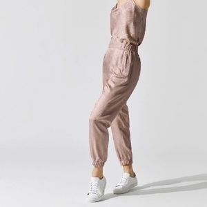 ATM REPTILE JACQUARD SILK JOGGER IN FRAGRANCE
